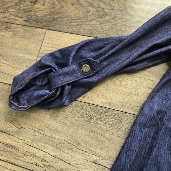 No Comment Ny La Women's Medium New With Tags Navy Button-Down Dress - Picture 5 of 13